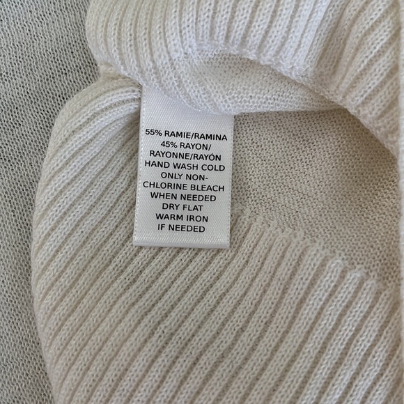 EUC Ann Taylor Loft ivory open front cardigan - Picture 4 of 4